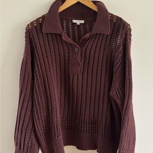 Z Supply Looking Glass Polo Sweater